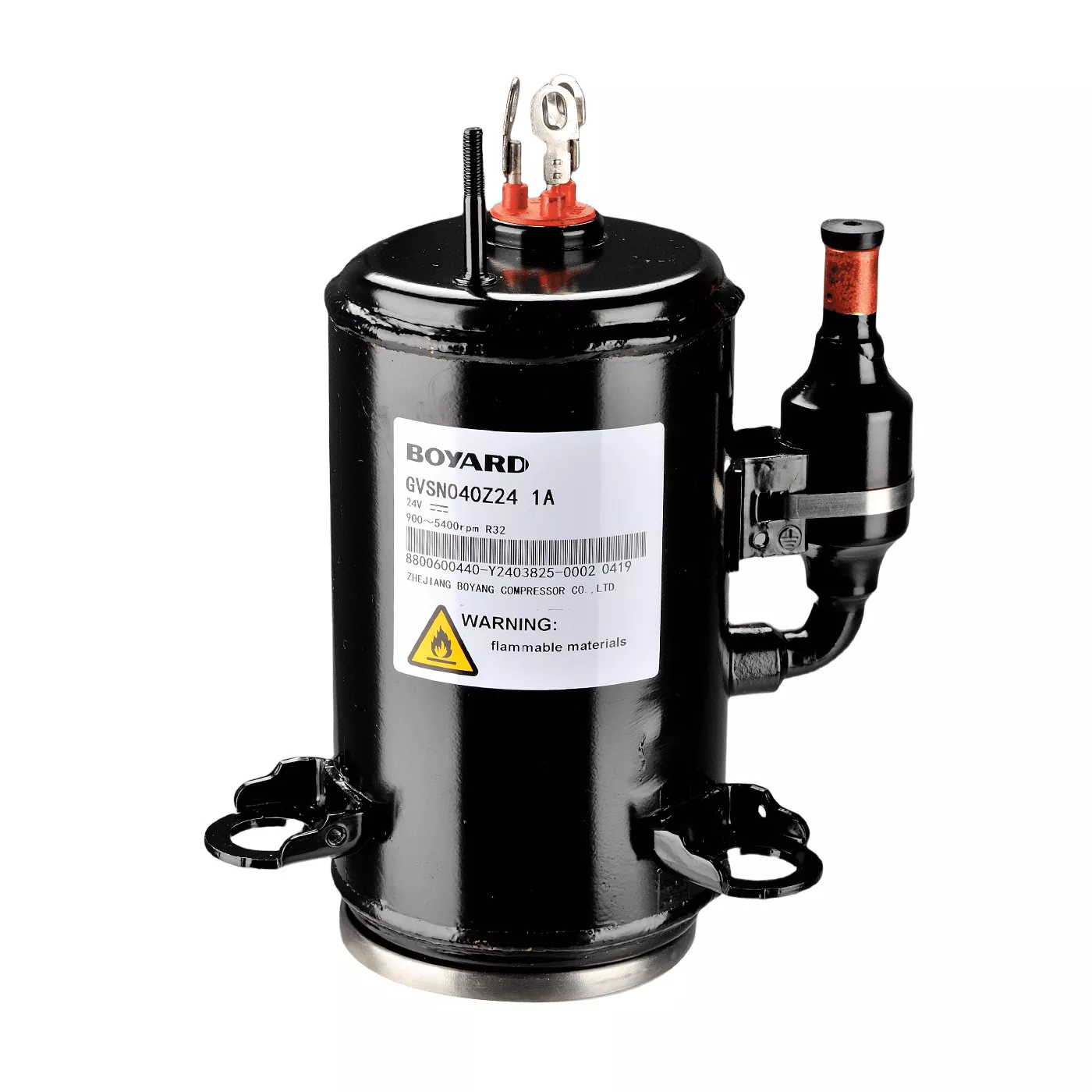 HBP/MBP,4cc ,24V DC,R32/R454B/R410A,Variable Speed,Twin Cylinder Compressor 40 GVSN040Z24