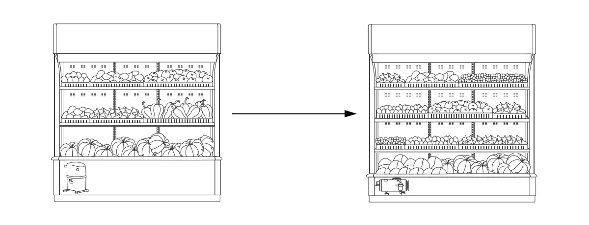 Refrigerated Display Cases & Cabinets 46 Compact Size and Larger Display Volume2 2
