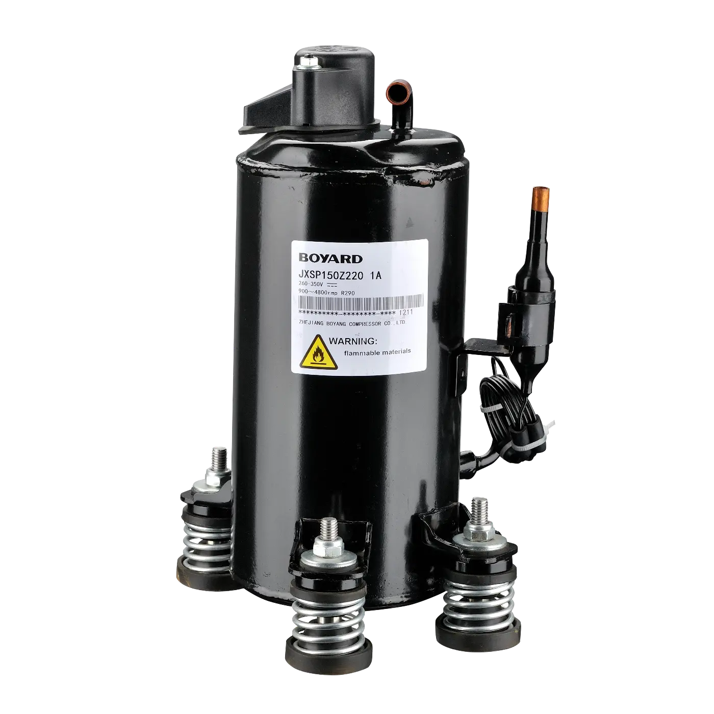 MBP/LBP, 15.0cc, 312V DC, R290/R1270, Variable Speed, Twin Cylinder Compressor 36 MBP/LBP, 15.0cc, 312V DC, R290/R1270, Variable Speed, Twin Cylinder Compressor