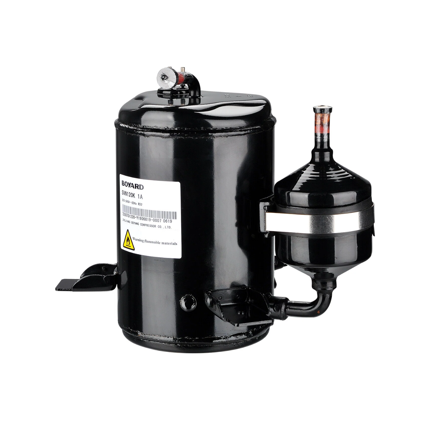 HBP/MBP, 8.6cc, 220V AC, R32/R454B/R410A, Rotary Compressor 36 HBP/MBP, 8.6cc, 220V AC, R32/R454B/R410A, Rotary Compressor