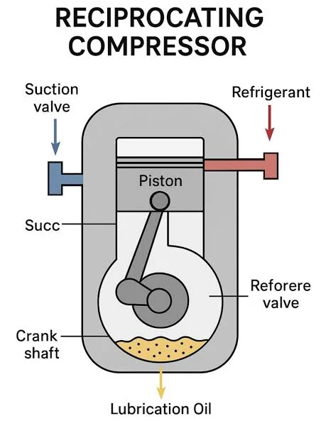 Comparative Advantages of Reciprocating, Scroll and Rotary Compressors in Refrigeration 36 RECIPROCATING COMPRESSOR
